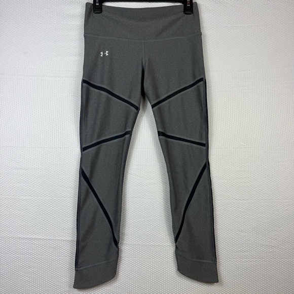 Under Armour Women M Heat Gear Compression Gray Leggings - Picture 1 of 6
